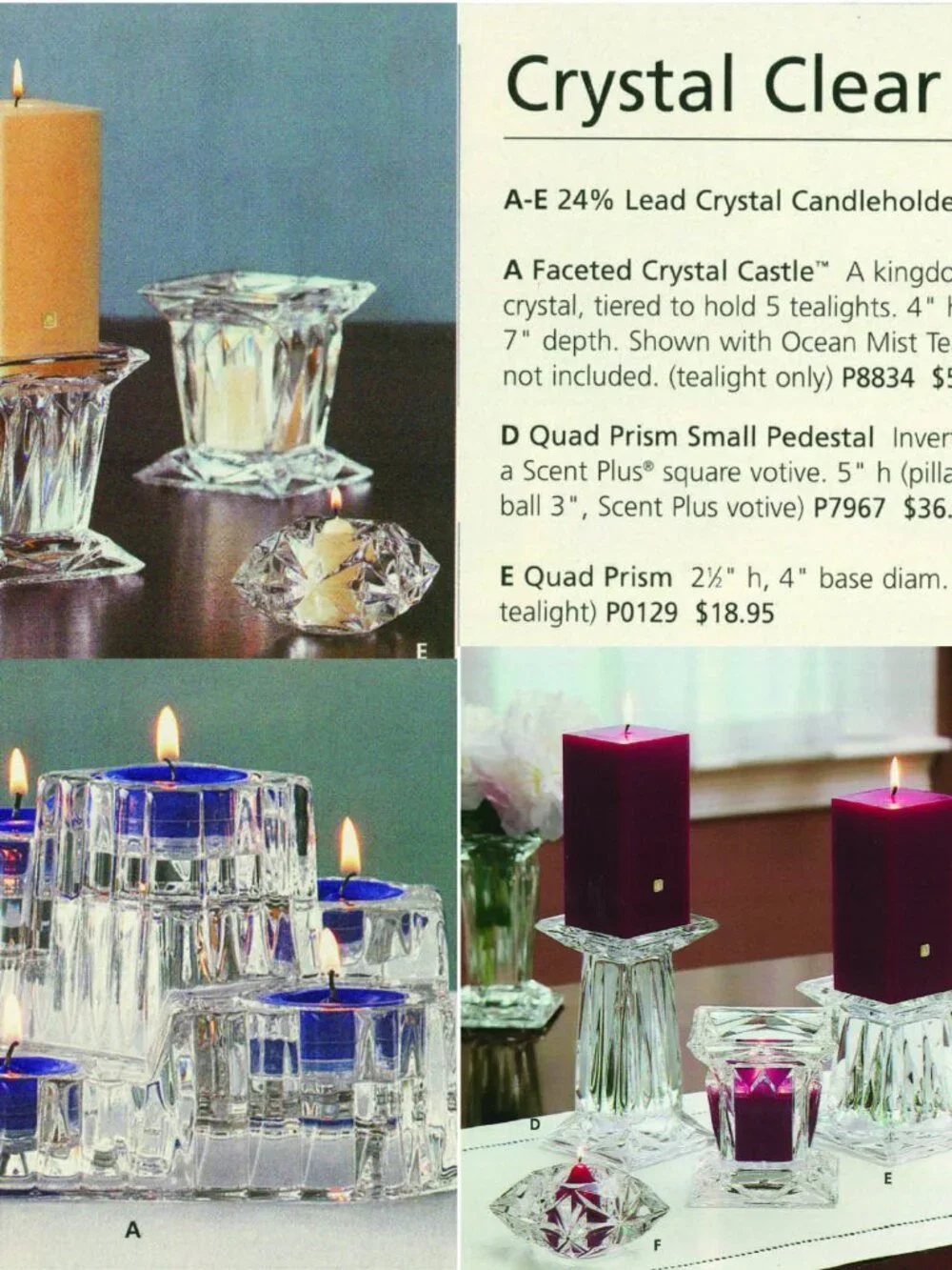 Quad Prism Crystal Candle Holders by PartyLight - Picture 12 of 12